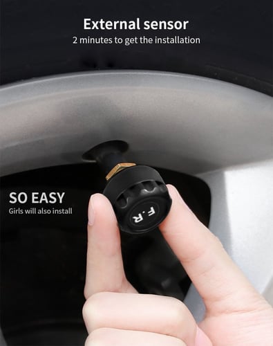 جهاز مراقبة ضغط الكفرات مزود بساعة و انذار يعمل عل...