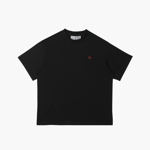 Black Two Headed Wolf Tee