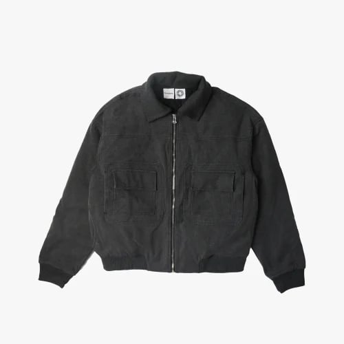 Washed Grey Puffer Jacket