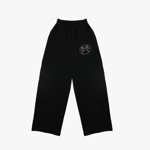 Wide Black Cotton Pants