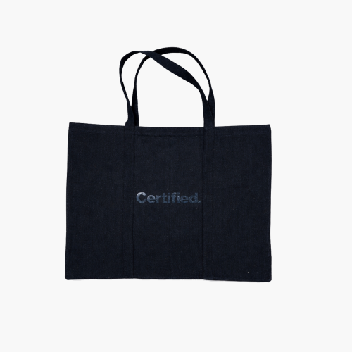XL black tote bag