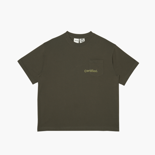 Brown pocket tee