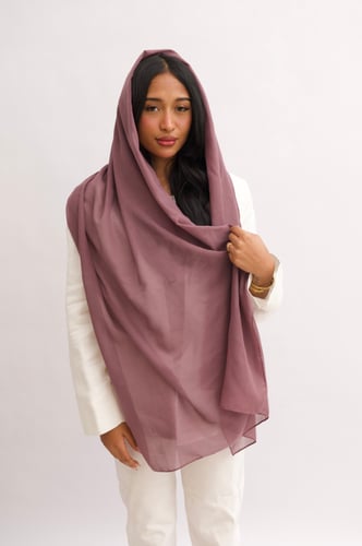 Dark plain hijab