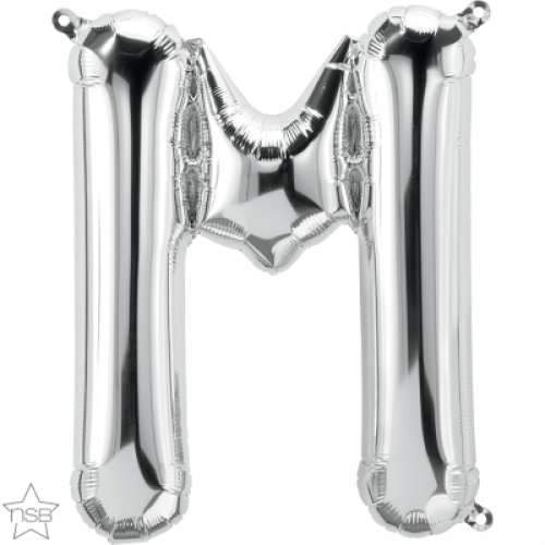 FOIL SMALL LETTER SILVER (عدد 5 قطع) M