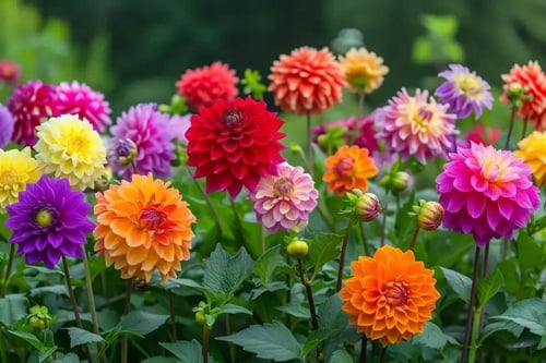 بذور خليط زينيا الداليا - Zinnia Seeds - Dahlia Fl...