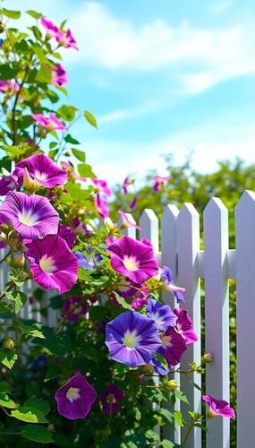 بذور زهور مجد الصباح الملونة - Colorful Morning Gl...