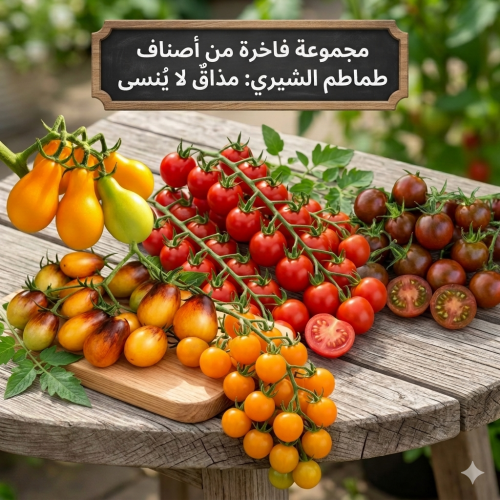 تشكيلة بذور طماطم كرزي 5 اصناف -Cherry tomato seed assortment, 5
