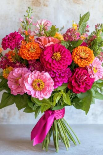 بذور خليط زينيا ديابلو - Zinnia Diablo Flower Seed...