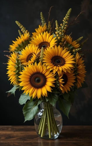 بذور زهور عباد الشمس القزمي مناسب للزراعة في الاحو...