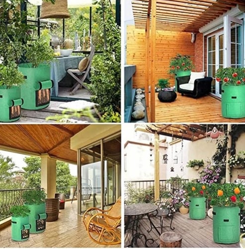 كيس قماشي لزراعة البطاطس 10 جالون smart pots