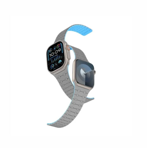 سوار رياضي AmazingThing ساعة ابل 49/45 - رمادي وسم...