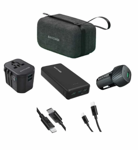 بكج راف باور بطارية 20000 ملي امبير + فيش سفر + شا...