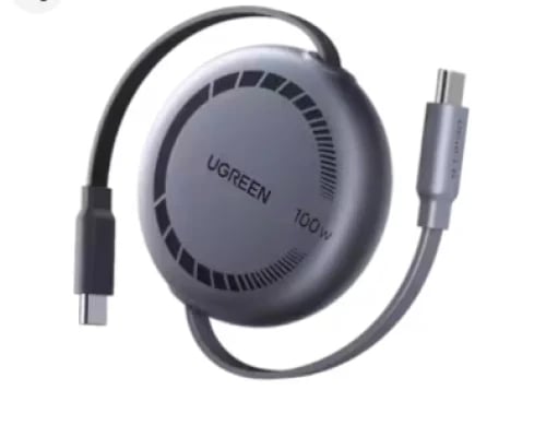سلك شاحن يوجرين Nexode من USB-C الى USB-C قابل للس...
