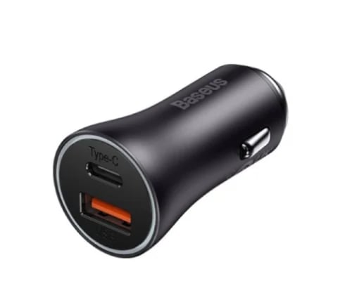 بيسوس شاحن سيارة سريع U+C بقدرة 60W