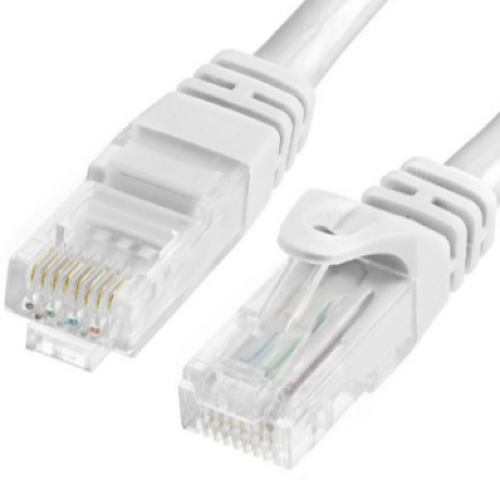 كابل توصيل شبكة مايكرودجت كات 6, 5 متر ابيض