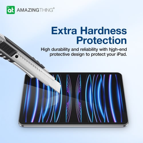 ستكير AmazingThing رايدكس زجاجي كامل للايباد 12.9...