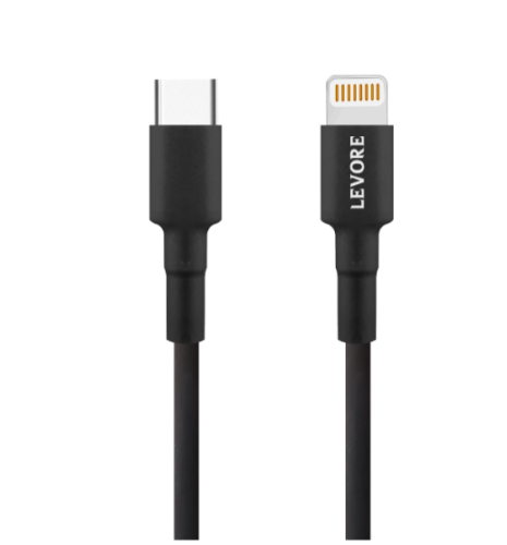 سلك شاحن ليفوري من USB-C إلى آيفون معتمد من أبل MF...