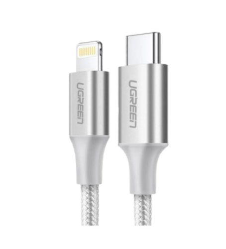سلك شاحن ايفون نايلون مظفر USB-C إلى آيفون بطول 1...