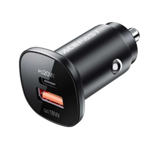 شاحن سيارة ايس فاست B1 PD بقدرة 38 واط اسود