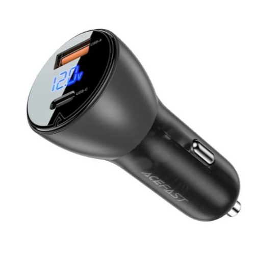 شاحن سيارة ايس فاست B6 PD بقدرة 63 واط اسود
