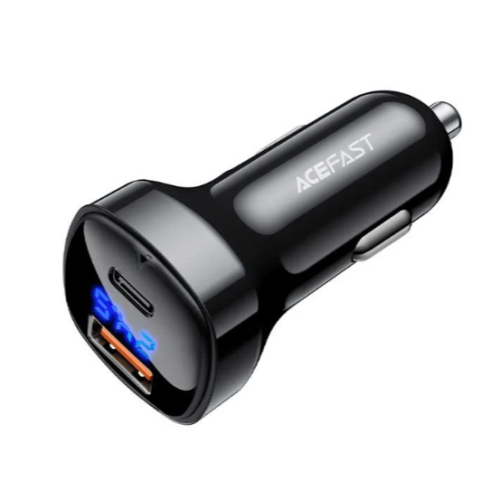 شاحن سيارة ايس فاست R1 PDبقدرة 66 واط اسود