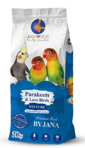 اكل ببغاء وسط مشكل