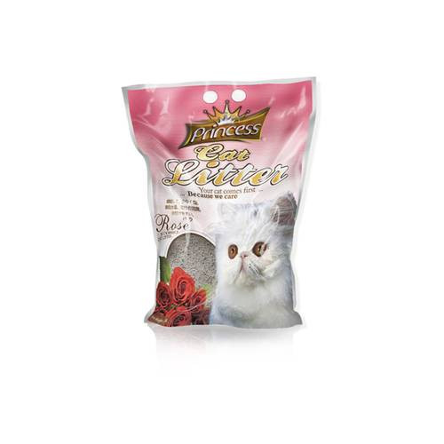 رمل برينسس لجميع انواع القطط الروز5 لتر