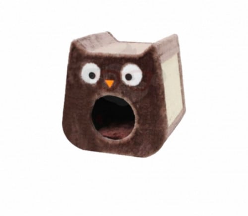 كوخ و خداشة على شكل بومة