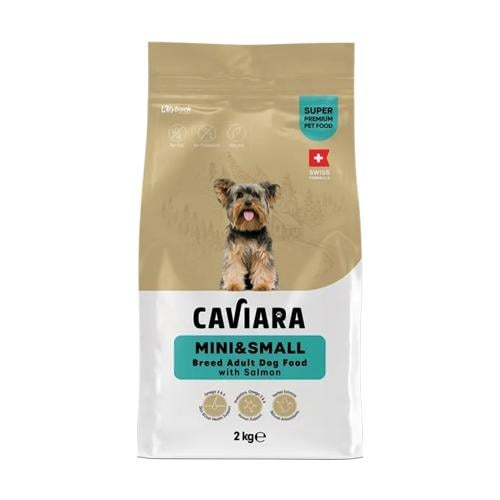 طعام كافيارا للكلاب البالغة الصغيرة مع سمك السلمون...