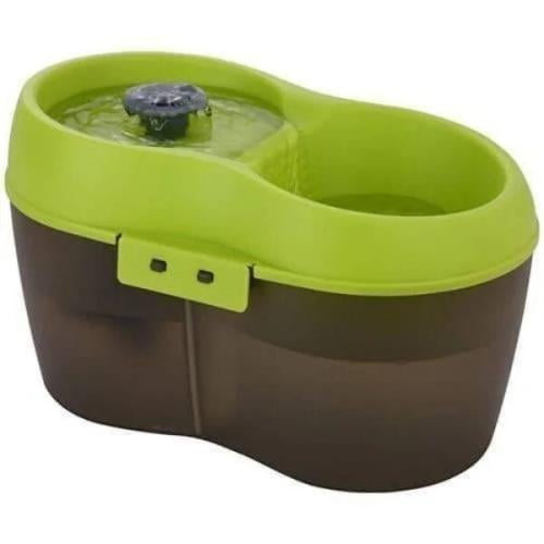 نافورة مياه كهربائية H2O للقطط 2 لتر، لون أخضر