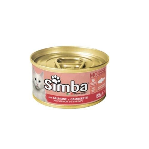 سيمبا اكل قطط رطب - بنكهة السالمون والجمبري 85جرام