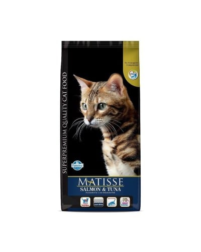 فارمينا ماتيس طعام جاف للقطط البالغة بالسالمون وال...