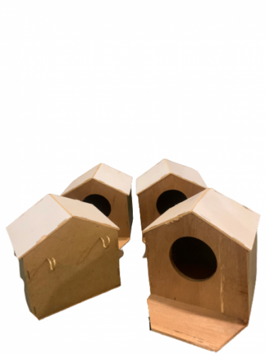 عش للطيور خشبي