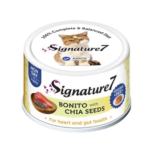 سيجنتشر ٧، طعام قطط معلب بسمك البونيتو وبذور الشيا...