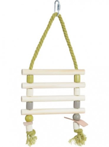 زولكس سلم خشبي لون أخضر للطيور