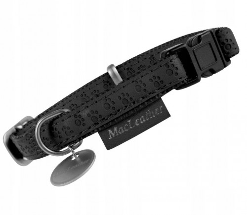 زولكس ماك ليذر طوق كلب اسود 15 ملم