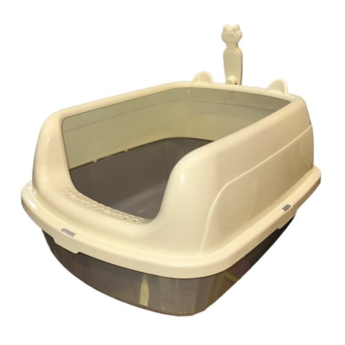 يتر بوكس على شكل قطة حجم كبير وحواف عالية مع مجرفة...