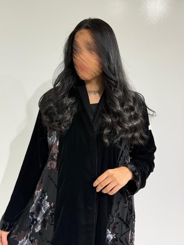 مخمل مع تدخيلات شيفون