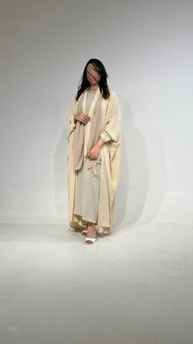 عباية كريب أمريكي بيج نص بشت