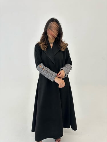 عباية شامواه مع أكمام صوف