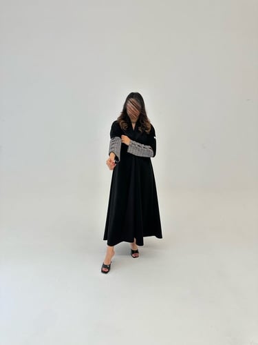 عباية شامواه مع أكمام صوف