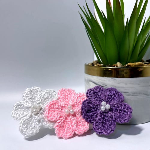 مشبك شعر أزهار