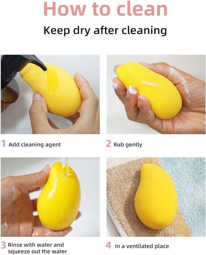 اسفنجة مكياج زينه حبتين شكل المانجو