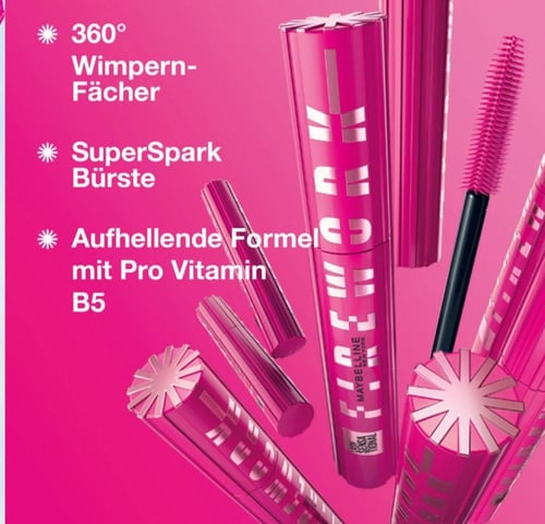 مسكرة رموش ميبلين فاير وورك - 10ml