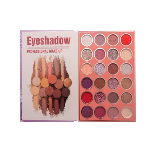 دفتر باليت كرستين 4 في 1 ظلال العيون+ اضاءة + احمر...