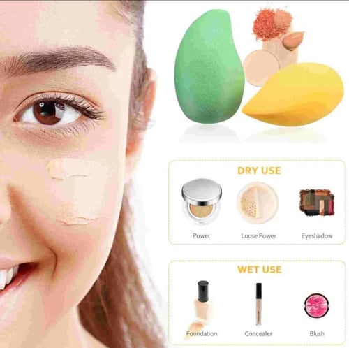 اسفنجة مكياج زينه حبتين شكل المانجو