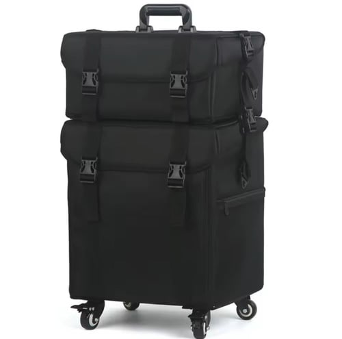 شنطة مكياج طابقين مقسمة كبير