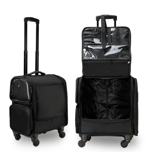 شنطة مكياج محافظ مقلميات - 5 شنط بداخلها