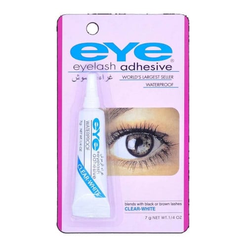 غراء رموش اي ابيض شفاف