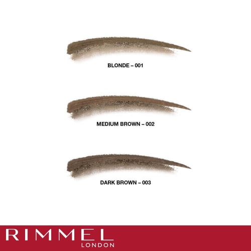 بودرة حواجب ريميل 002MEDIUM BROWN